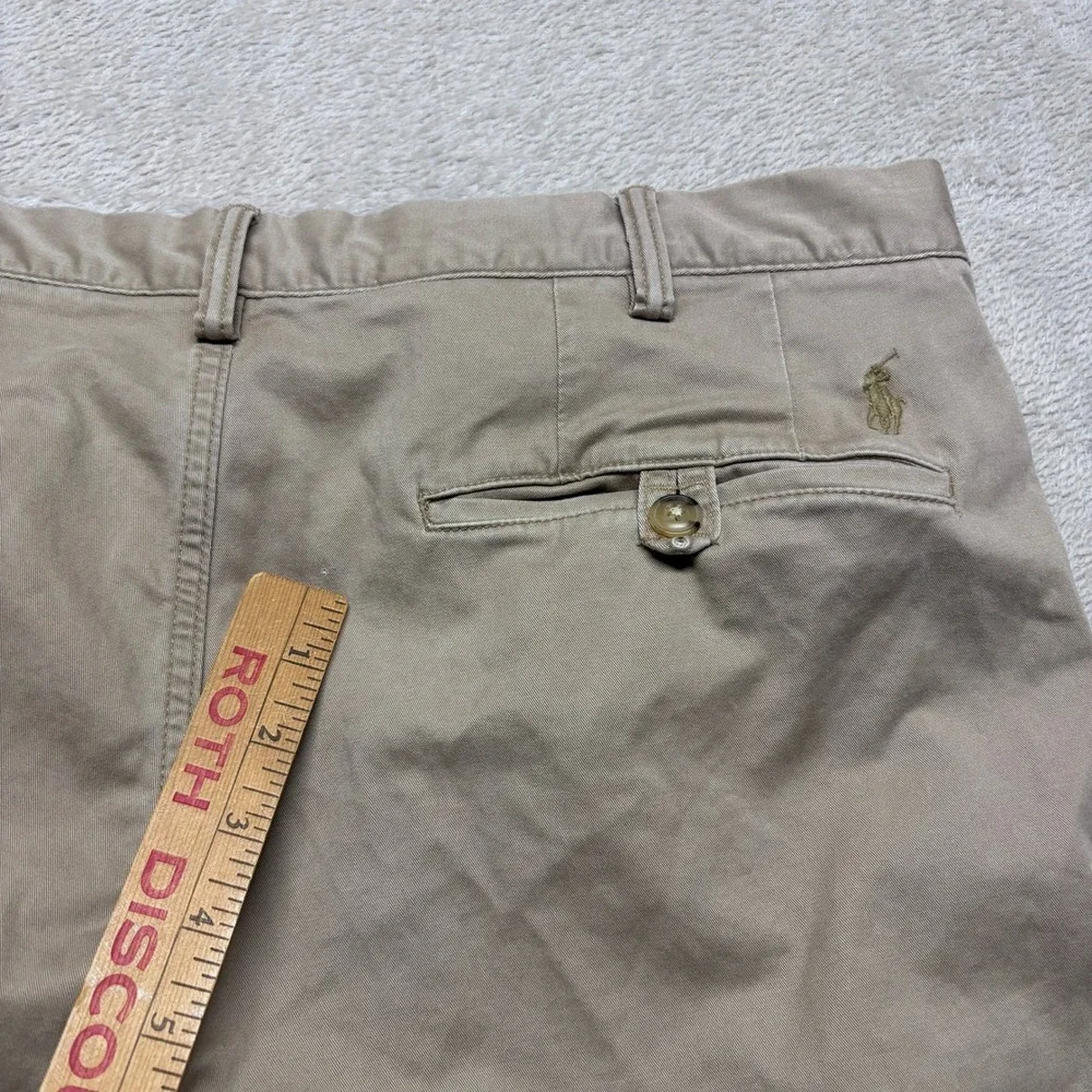 Polo Ralph Lauren Pants Mens 36x30 (Fits 38x30) Stretch Straight Fit Khaki Tan